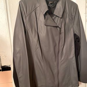 Faux leather Dennis Basso jacket.